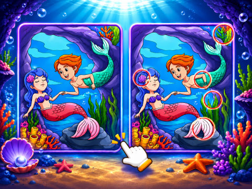 Mermaid Mystique: Find the Differences