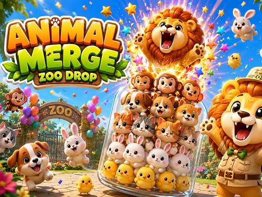 Merge Zoo Animals: Puzzle Fun