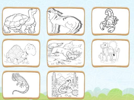 Colorful Desert Creatures Clicker
